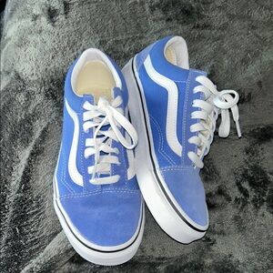 Vans Blue and White Casual Sneakers